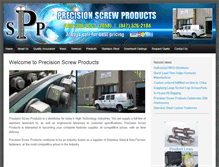 Tablet Screenshot of precisionscrewprod.com